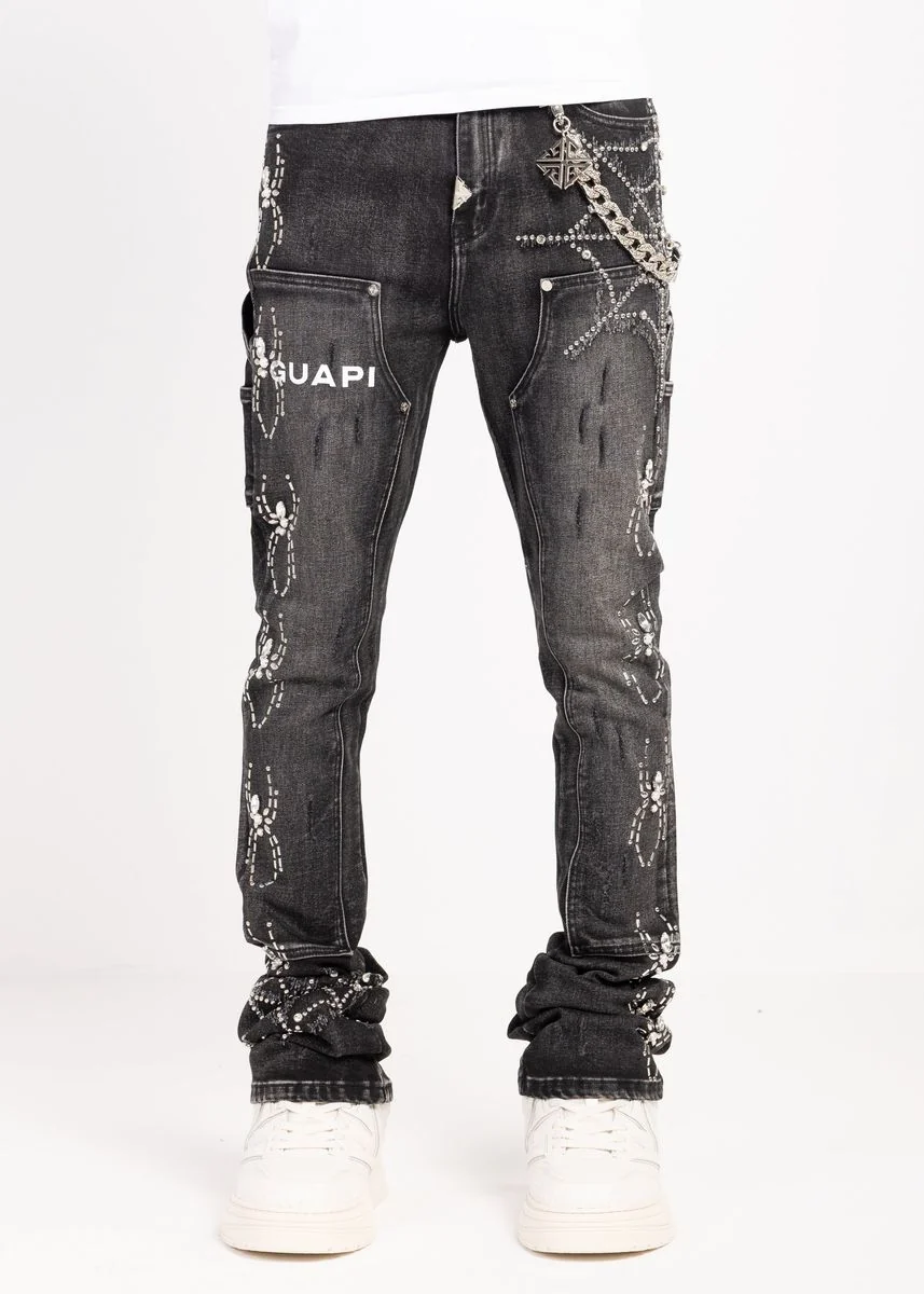 Guapi Obsidian Spider Denim Jeans