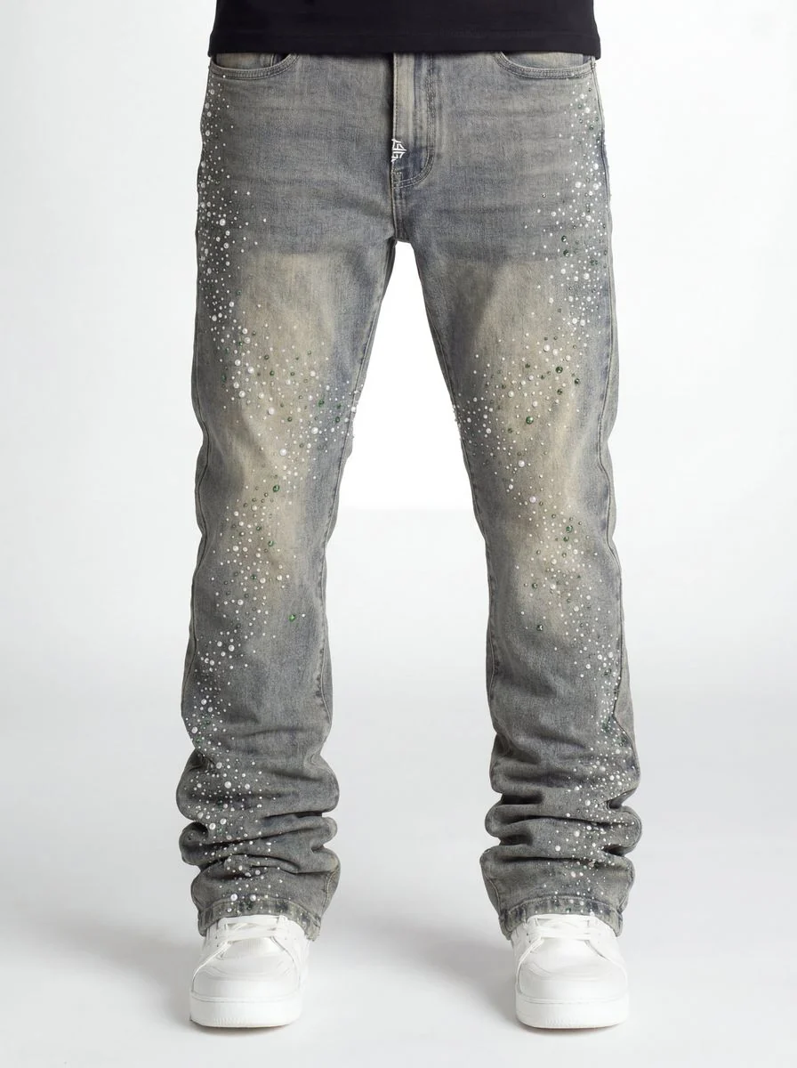 Guapi Olive Pearl Denim Jeans