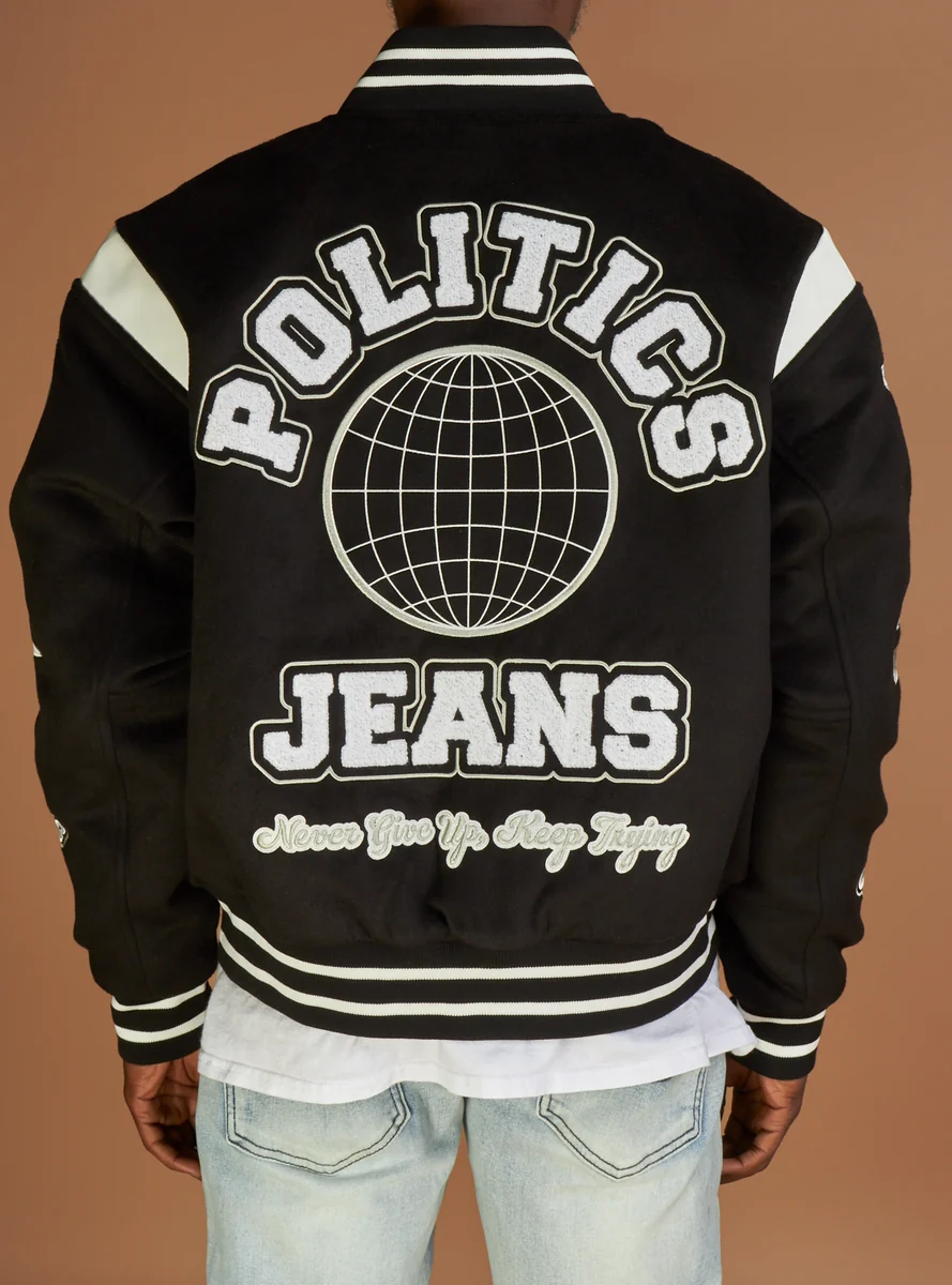 Politics Varsity Jacket - Image 4