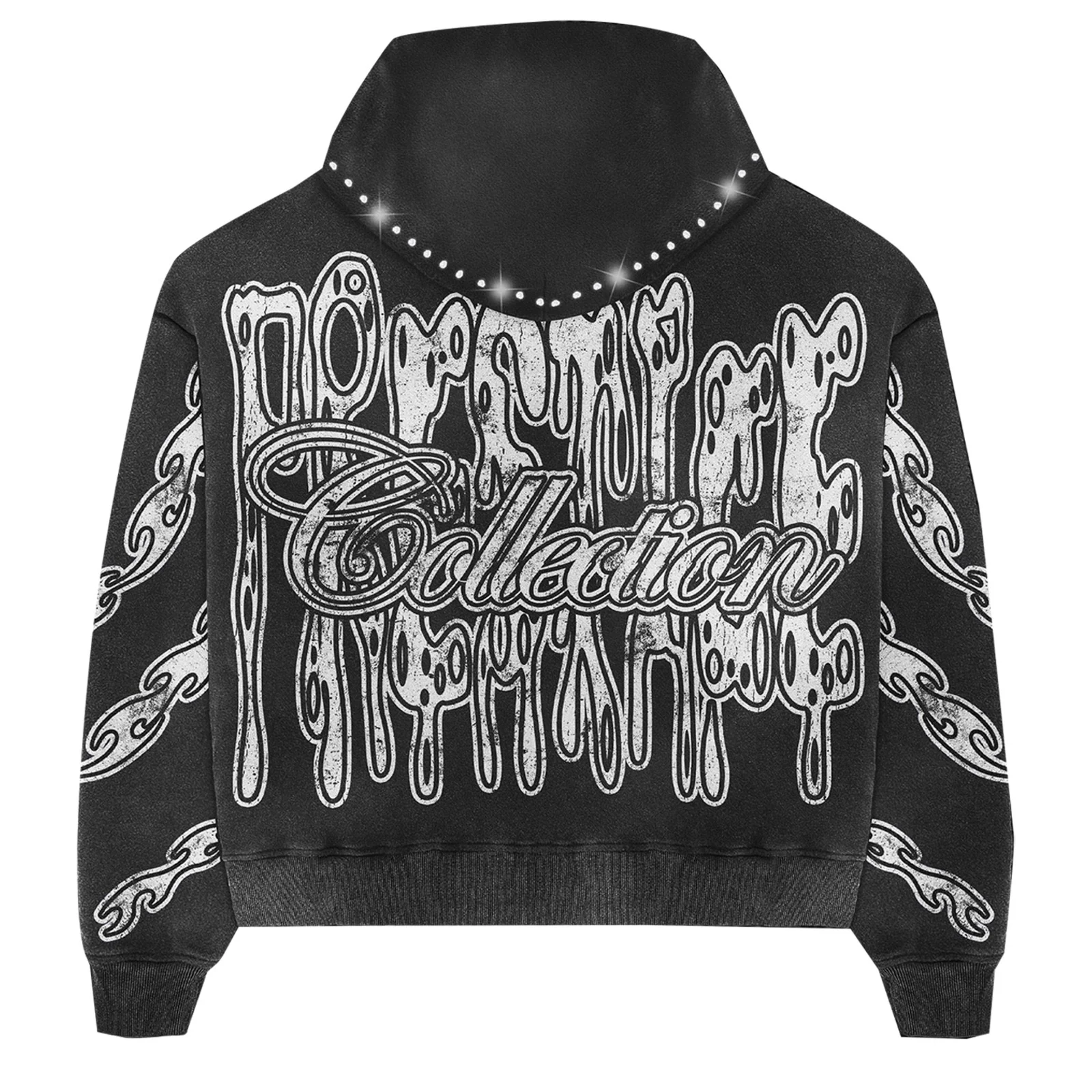 Prestige Drippy Rhinestone Hoodie - Image 2