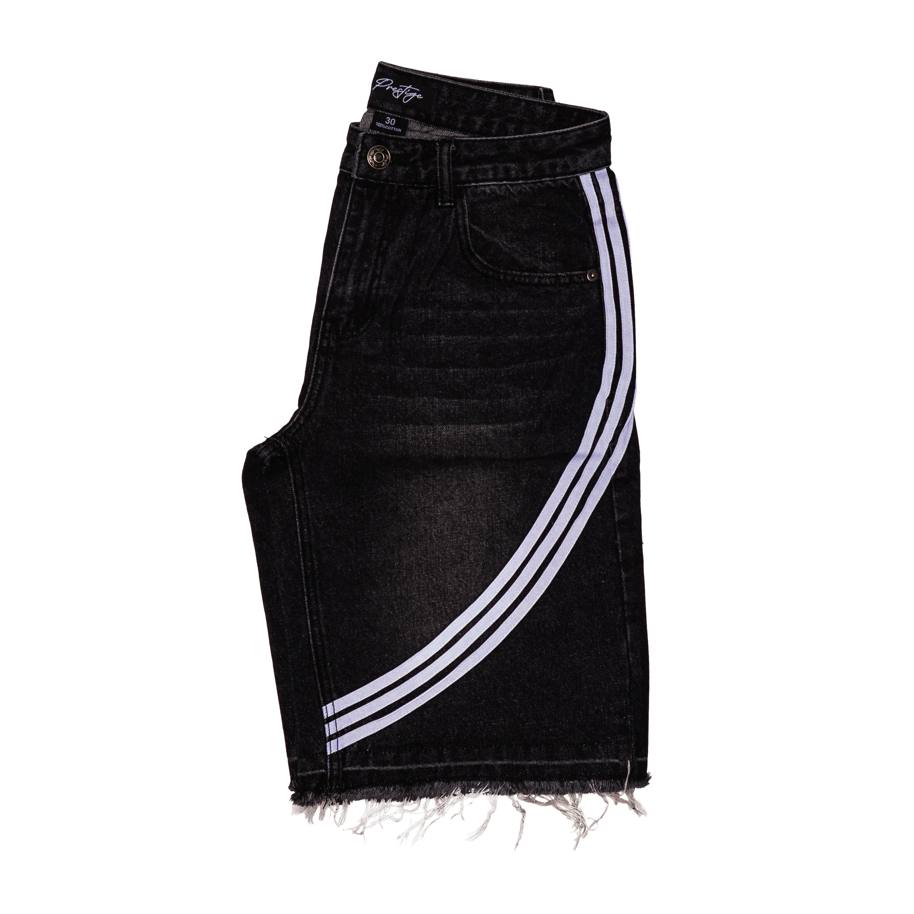 Prestige Black Taped Jorts - Image 2