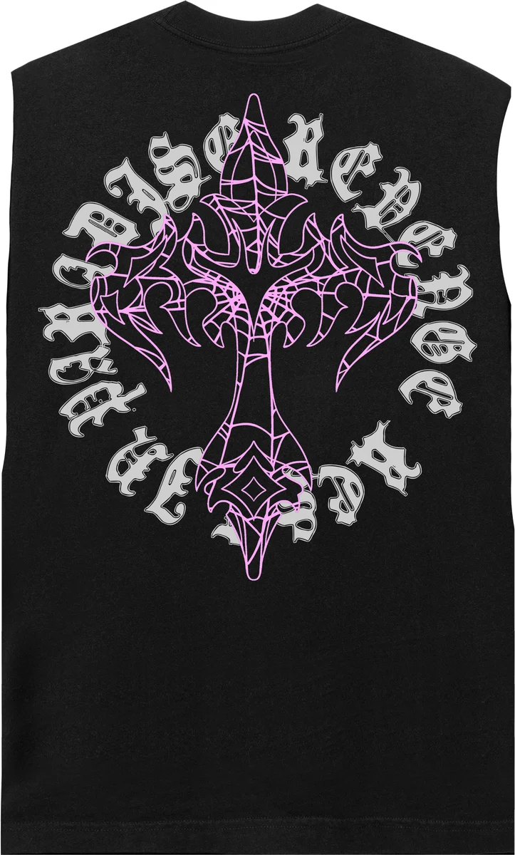 Revenge “Web Cross” Sleeveless Tee - Image 3