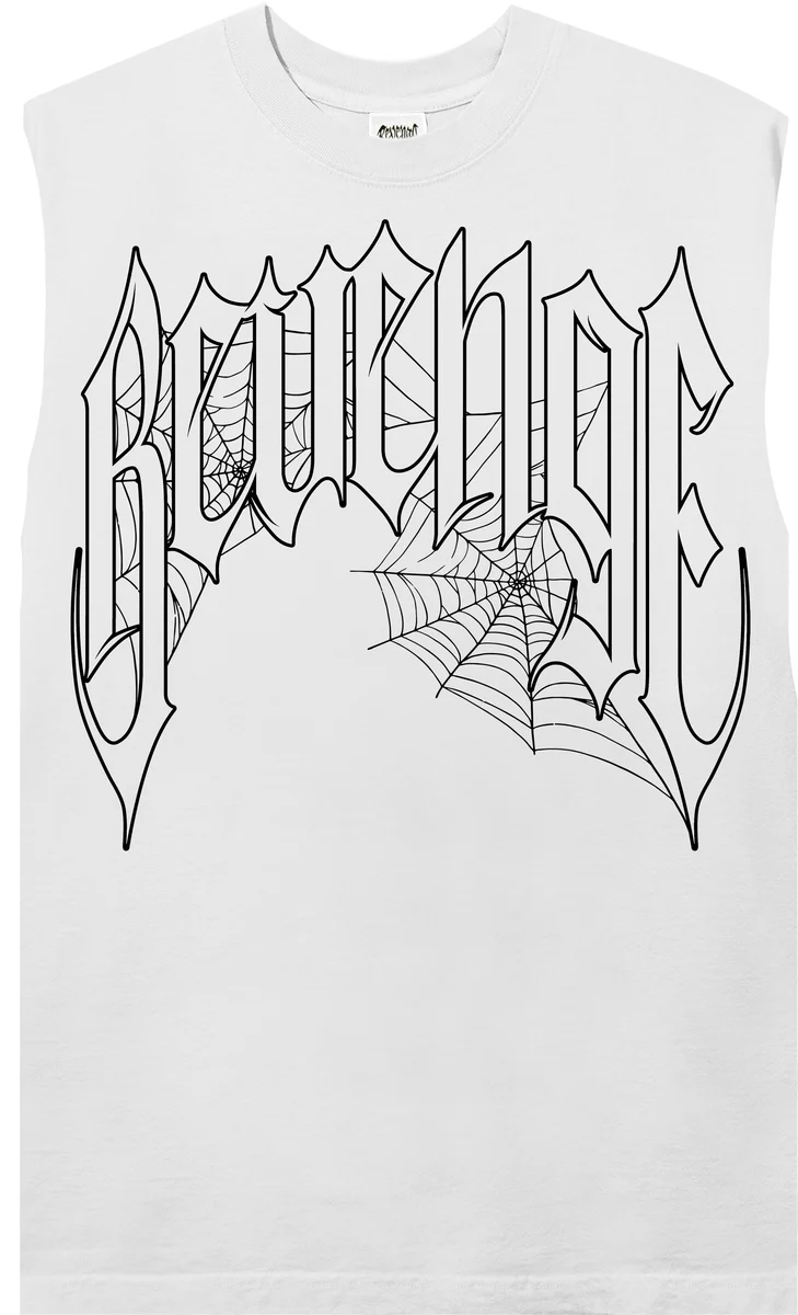 Revenge “Web Cross” Sleeveless Tee - Image 5