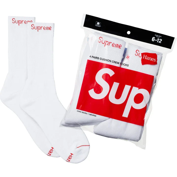 Supreme/Hanes Crew Socks - Image 2